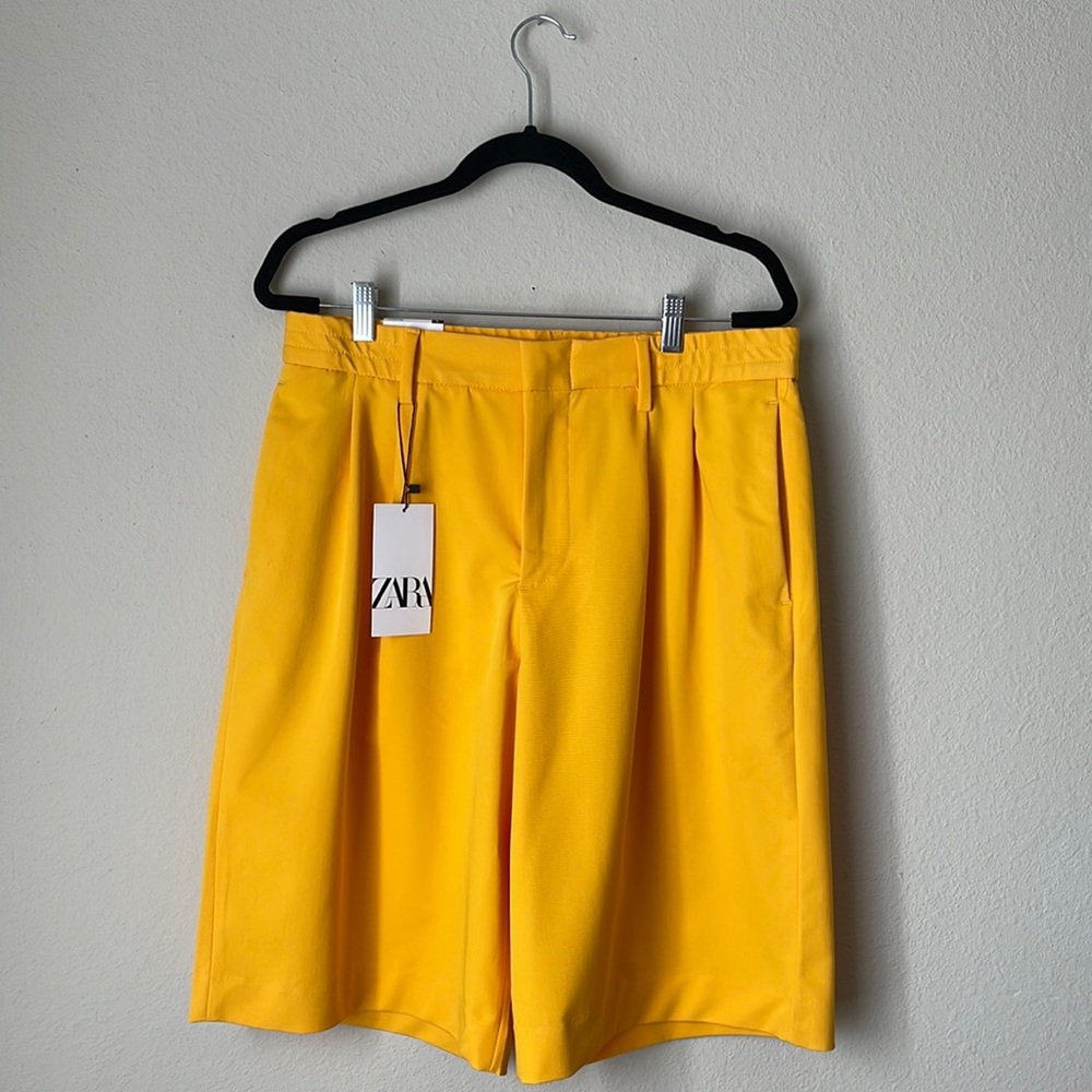 Zara Pleated Front Shorts
